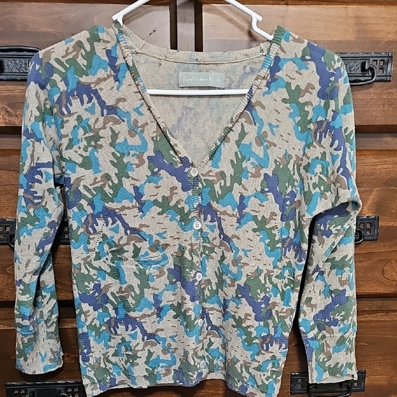 Zadig & Voltaire Camoflauge Cardigan Sweater